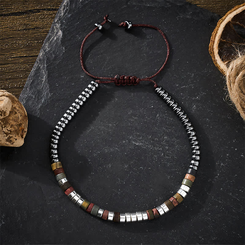 Buddha Stones Bracciale con perle di ematite dal potere speciale - image 2