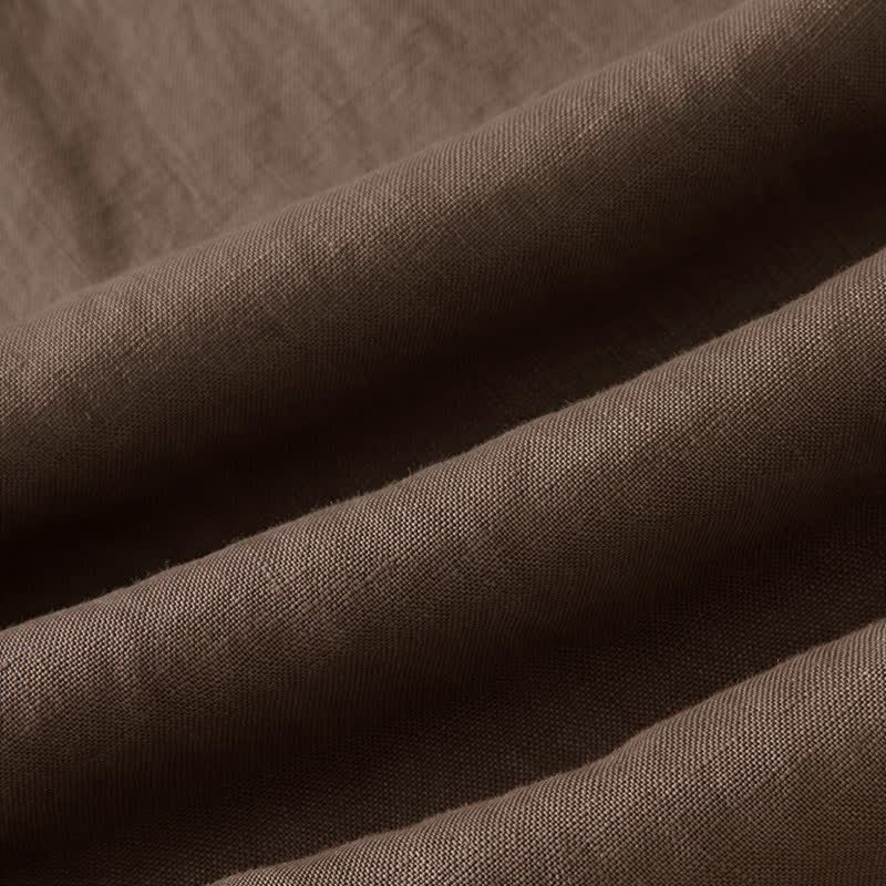 Pantaloni da donna a gamba larga, tinta unita, con tasche e stampa Buddha Stones. - image 18