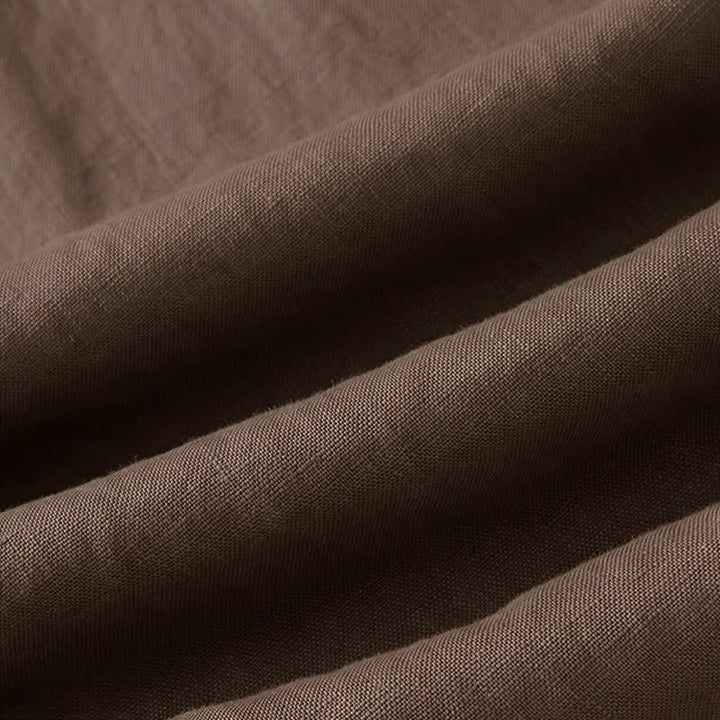 Pantaloni da donna a gamba larga, tinta unita, con tasche e stampa Buddha Stones. - image 18