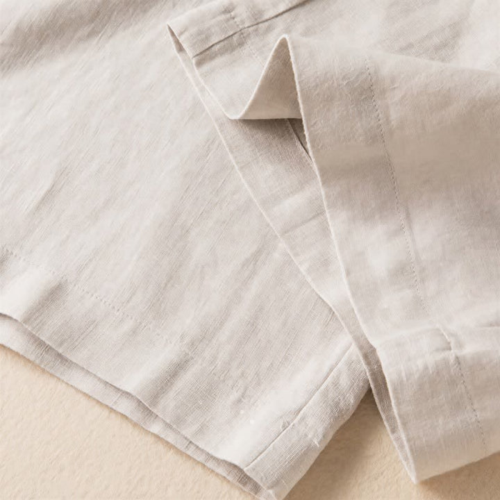 Pantaloni da donna a gamba larga, tinta unita, con tasche e stampa Buddha Stones. - image 25