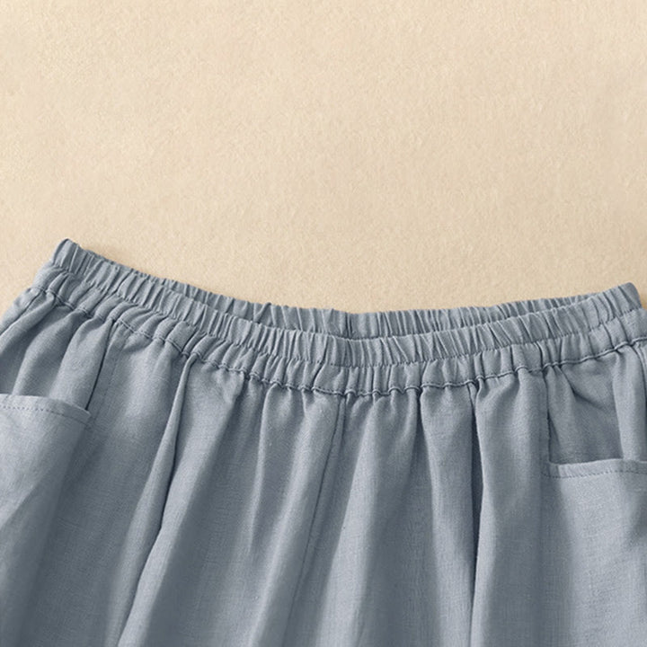Pantaloni da donna a tinta unita, lunghezza alla caviglia, con tasche, modello Buddha Stones Summer Commute. - image 12