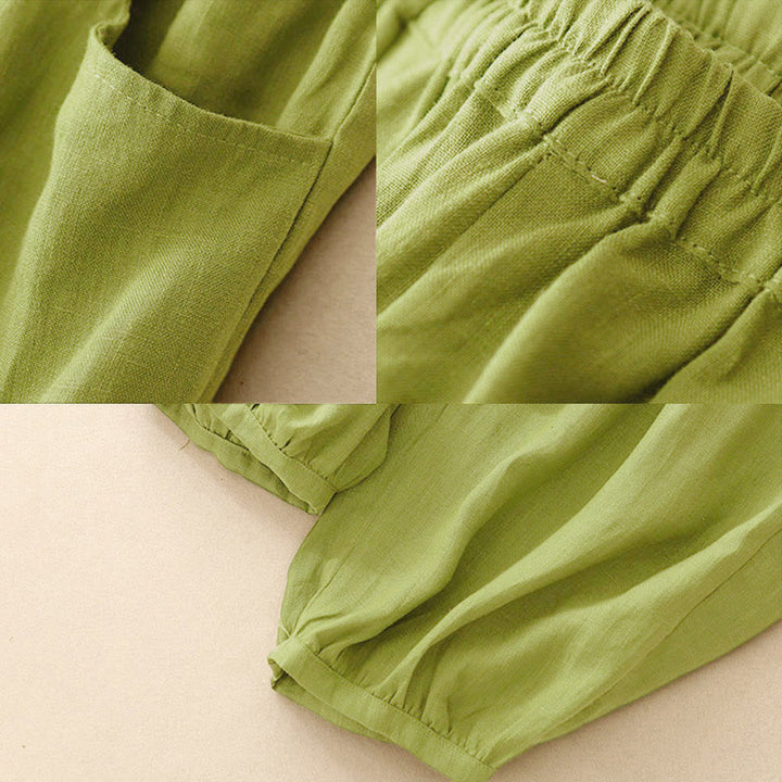 Pantaloni da donna a tinta unita, lunghezza alla caviglia, con tasche, modello Buddha Stones Summer Commute. - image 16