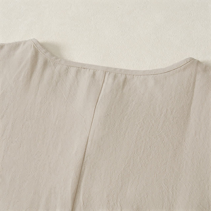 Buddha Stones T-shirt da donna a maniche lunghe, semplice, tinta unita, con scollo rotondo, in cotone, ideale per primavera e autunno. - image 3