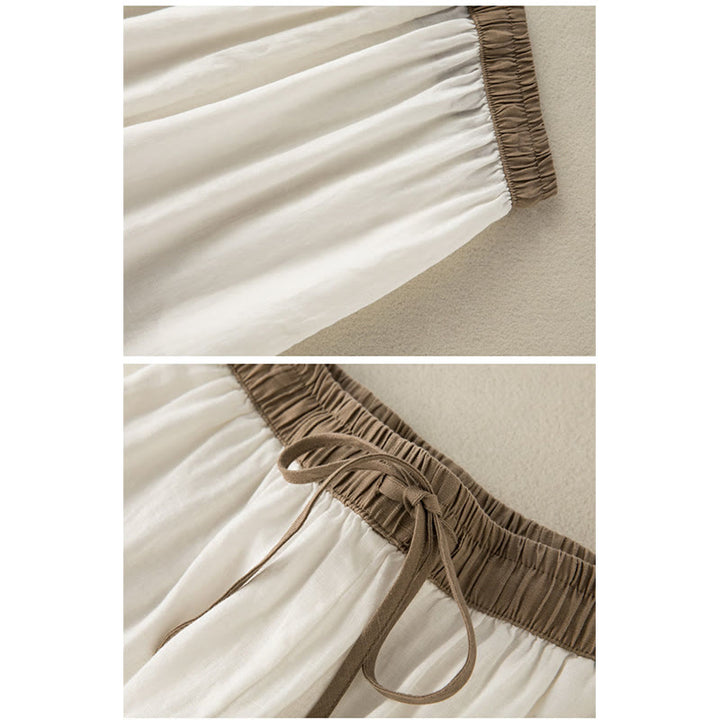Pantaloni harem da donna in cotone con coulisse e tasche Buddha Stones - image 9