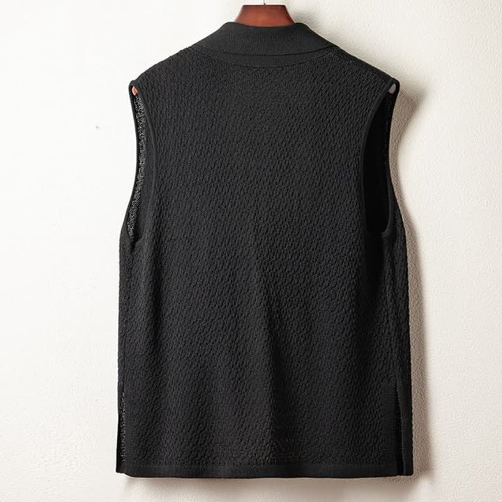 Buddha Stones Kimono da uomo casual, minimalista, con spacco laterale e maglia tinta unita, ideale per l'autunno. - image 8