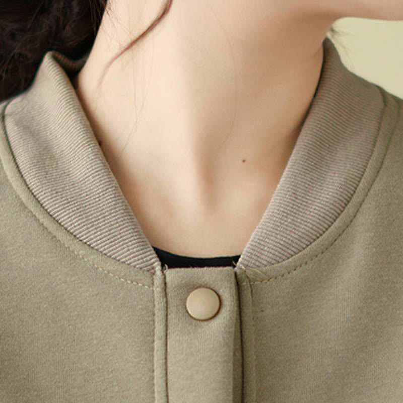 Buddha Stones Giacca da donna autunnale casual e minimalista con bottoni e tasche. - image 9