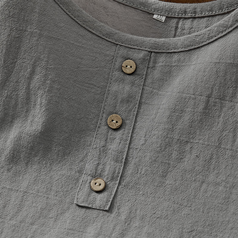Gilet da donna estivo a tinta unita con colletto e bottoni, modello Buddha Stones. - image 3