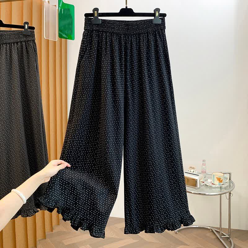 Buddha Stones Pantaloni corti da donna a gamba dritta con stampa floreale, casual, per primavera/estate, con tasca. - Nero - US8-10, UK/AU12-14, EU40-42 (2XL) - image 11