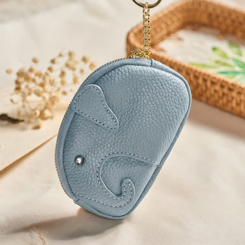 Buddha Stones Mini borsetta con cerniera in ecopelle con scritta "Elephant Wisdom" - image 9