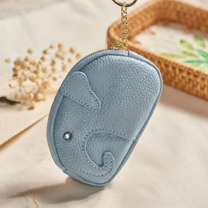 Buddha Stones Mini borsetta con cerniera in ecopelle con scritta "Elephant Wisdom" - image 9