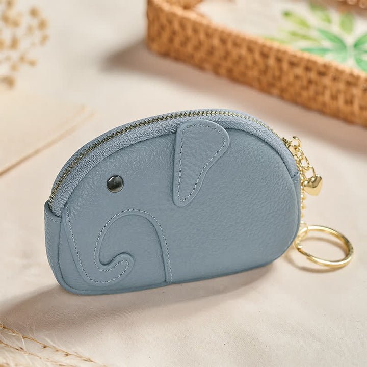 Buddha Stones Mini borsetta con cerniera in ecopelle con scritta "Elephant Wisdom" - image 7