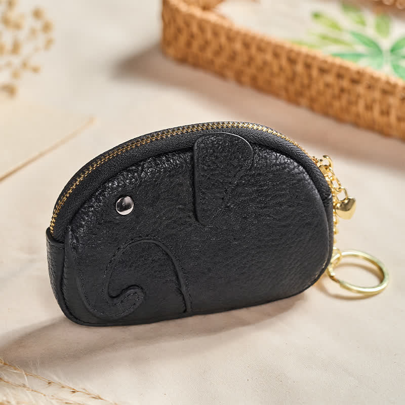 Buddha Stones Mini borsetta con cerniera in ecopelle con scritta "Elephant Wisdom" - image 19