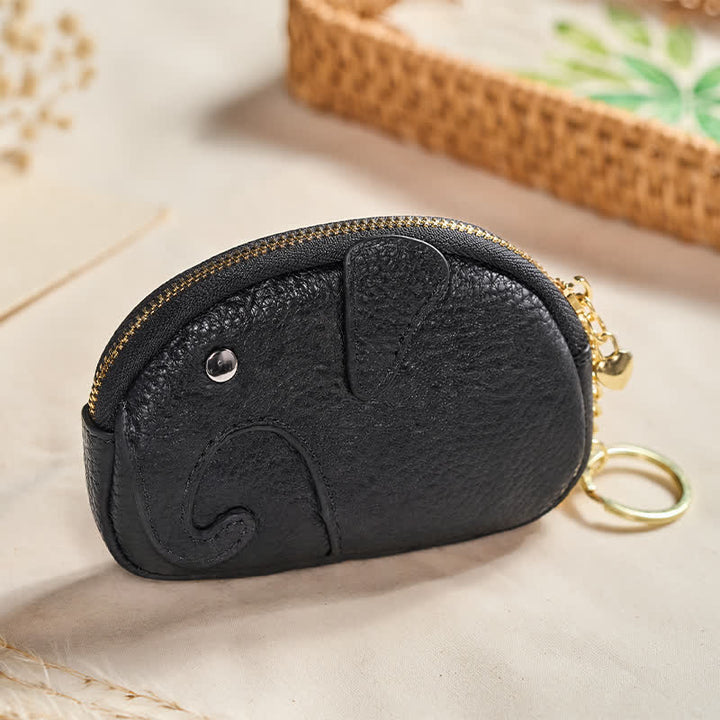 Buddha Stones Mini borsetta con cerniera in ecopelle con scritta "Elephant Wisdom" - image 19