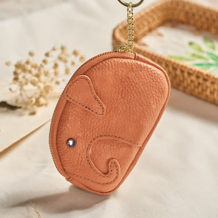 Buddha Stones Mini borsetta con cerniera in ecopelle con scritta "Elephant Wisdom" - image 13