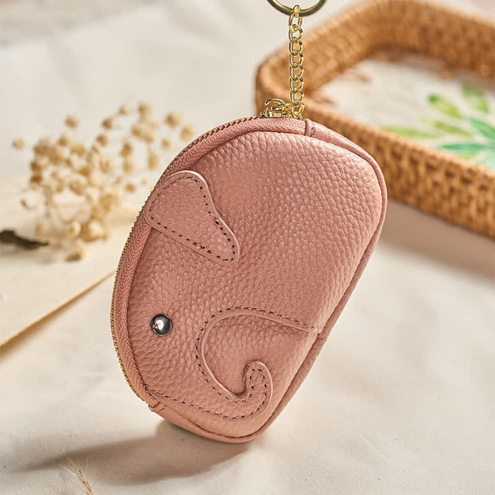 Buddha Stones Mini borsetta con cerniera in ecopelle con scritta "Elephant Wisdom" - image 3