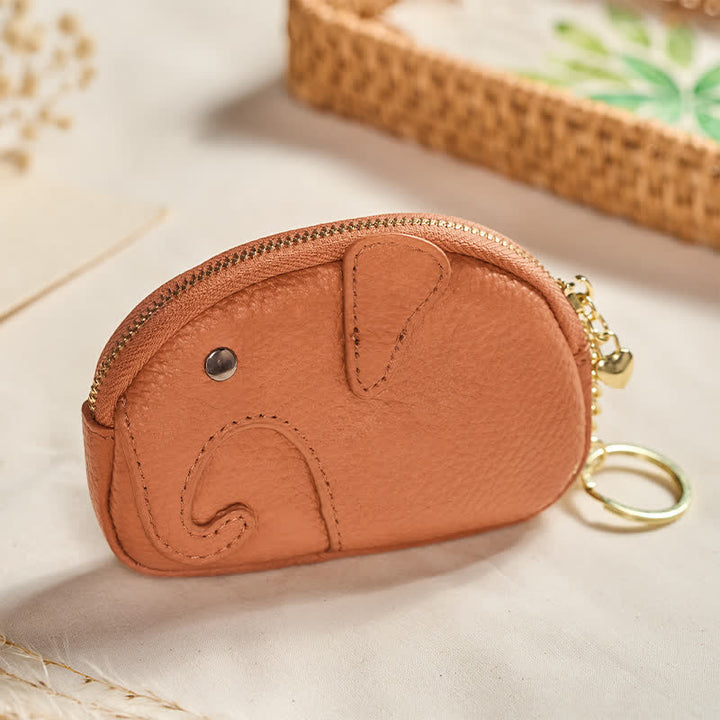 Buddha Stones Mini borsetta con cerniera in ecopelle con scritta "Elephant Wisdom" - image 11