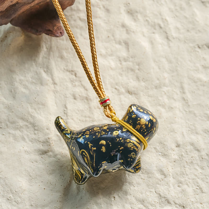 Buddha Stones Collana con ciondolo a forma di gatto e bilancia - image 3