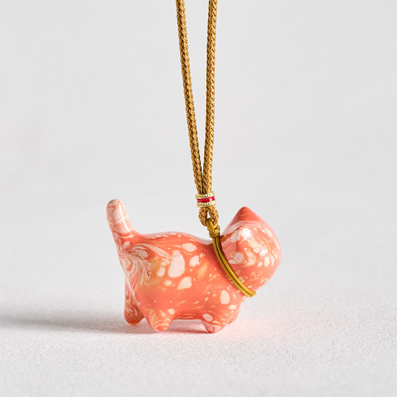 Buddha Stones Collana con ciondolo a forma di gatto e bilancia - image 18