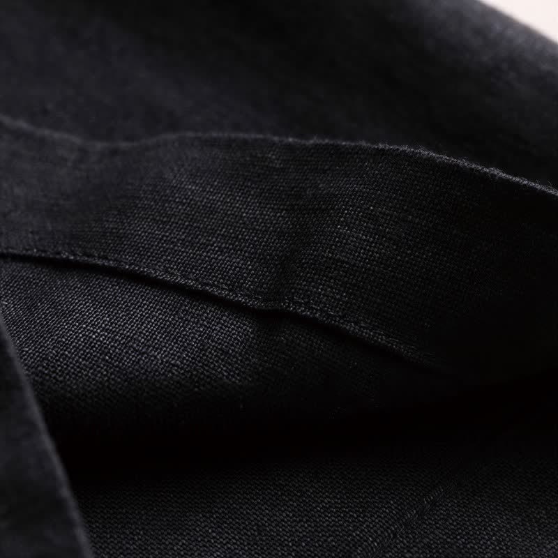 Pantaloni da donna a gamba larga con tasche, tinta unita, lunghezza 7-8, con stampa Buddha Stones Commute. - image 14