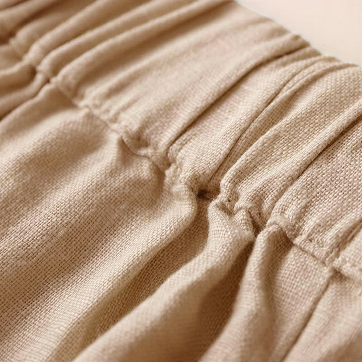 Pantaloni da donna a gamba larga con tasche, tinta unita, lunghezza 7-8, con stampa Buddha Stones Commute. - image 3