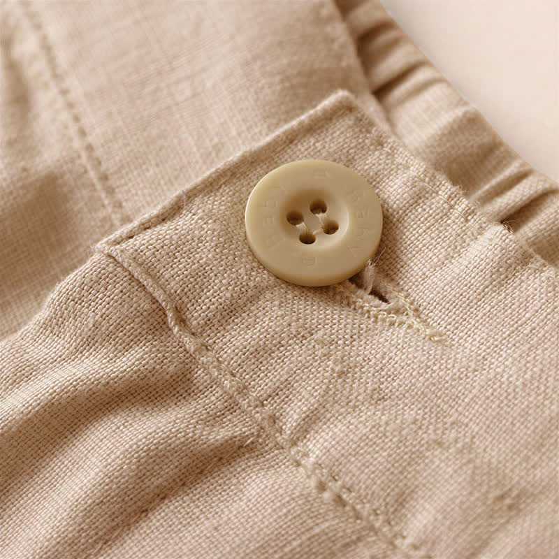 Pantaloni da donna a gamba larga con tasche, tinta unita, lunghezza 7-8, con stampa Buddha Stones Commute. - image 1