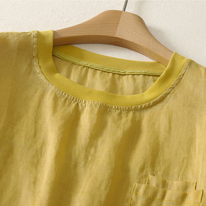 T-shirt da donna a maniche corte con ricamo a cuore rosso Buddha Stones. - image 10