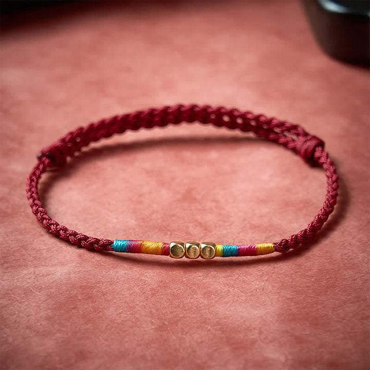 Buddha Stones Bracciale protettivo in argento sterling 925 con perline e cordino rosso - image 2