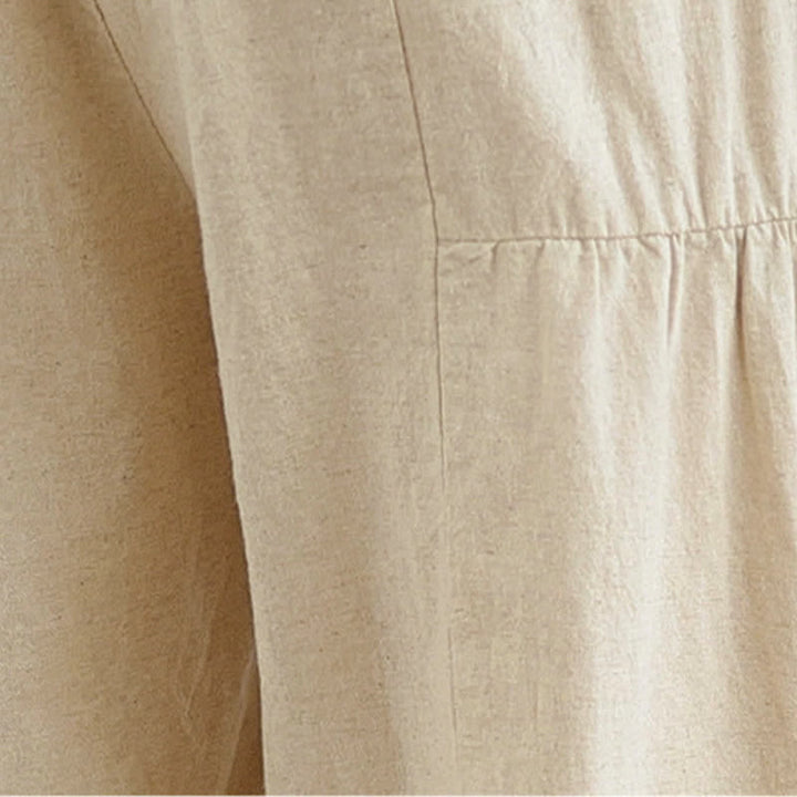 Pantaloni da donna a gamba larga, corti, in cotone, con inserti in pizzo e tasche , Buddha Stones Casual Plain Lace Splicing. - image 9