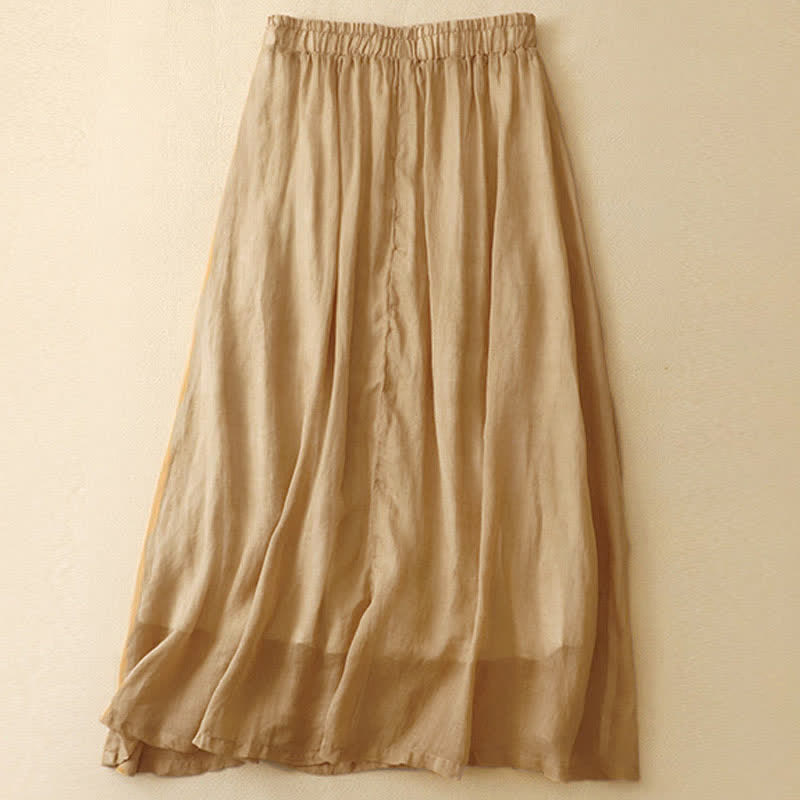 Gonna da donna di lunghezza 7-8 con ricamo etnico vintage a bottoni e motivo Buddha Stones. - image 9