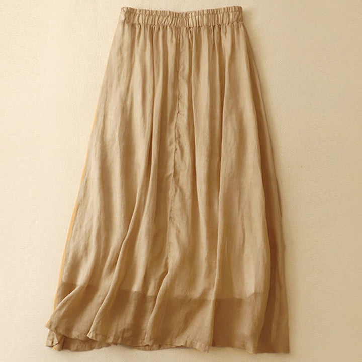 Gonna da donna di lunghezza 7-8 con ricamo etnico vintage a bottoni e motivo Buddha Stones. - image 9