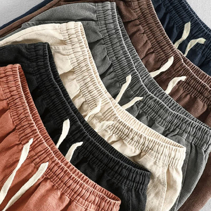 Pantaloncini da uomo in cotone con coulisse e elastico in vita con tasche Buddha Stones - image 19