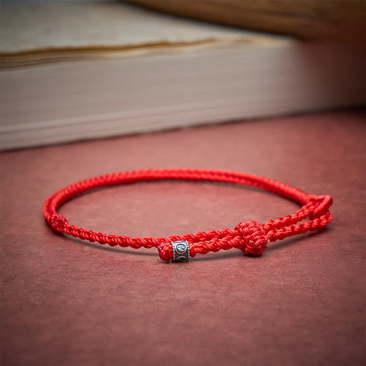 Buddha Stones Bracciale protettivo Yin Yang in argento sterling 925 con filo rosso - image 13