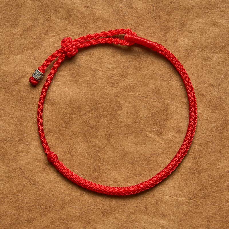 Buddha Stones Bracciale protettivo Yin Yang in argento sterling 925 con filo rosso - image 11