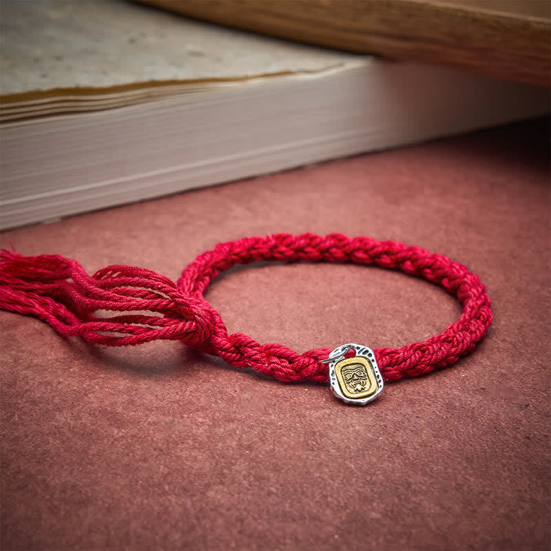 Buddha Stones Bracciale Harmonic Connection con dettagli in rame e filo rosso - Cordino rosso (circonferenza del polso: 15-18 cm) - image 0