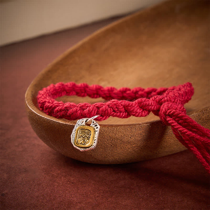 Buddha Stones Bracciale Harmonic Connection con dettagli in rame e filo rosso - image 1