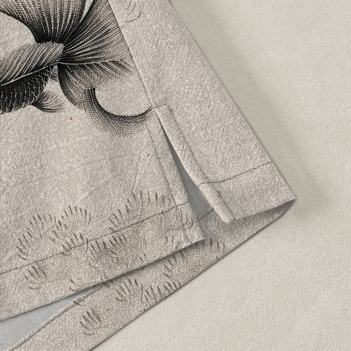 Buddha Stones Kimono da uomo in cotone con apertura frontale e motivo a onde e pesci koi. - image 4