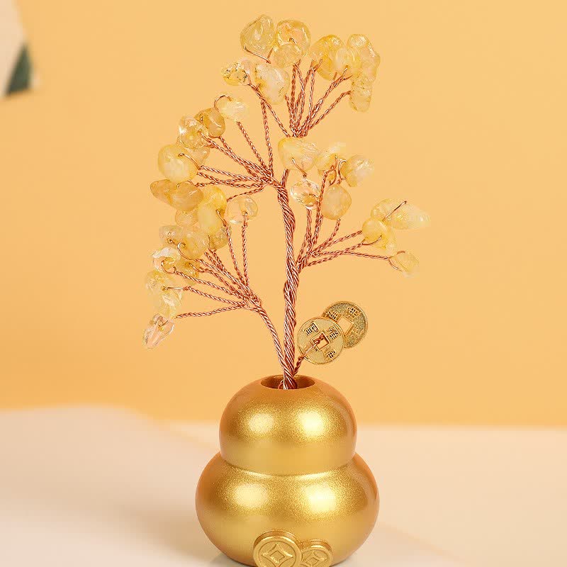 Buddha Stones Ciotola del tesoro a forma di lingotto d'oro, simbolo di buona fortuna e ricchezza da tavolo. - Zucca dell'albero di cristallo - image 1