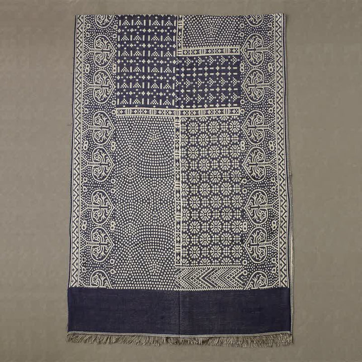 Sciarpa da uomo reversibile, accogliente, con motivo geometrico paisley e nappe, ispirata Buddha Stones, ideale per l'autunno e l'inverno. - image 7