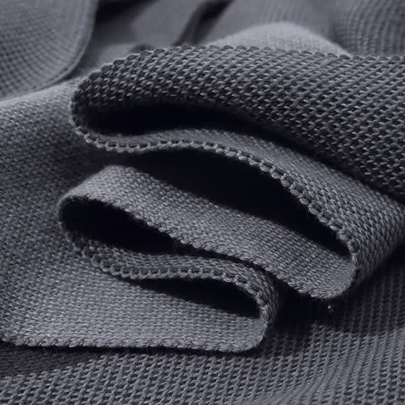 Sciarpa da uomo accogliente in maglia con motivo Buddha Stones, ideale per autunno/inverno, con blocchi di colore geometrici. - image 8