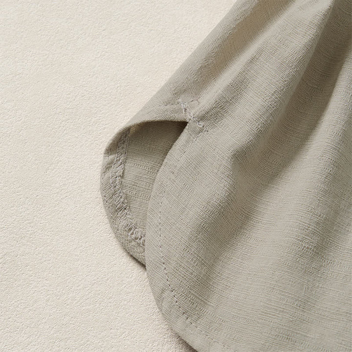 Camicia da donna a maniche lunghe in cotone tinta unita, stile Tang, con colletto alla coreana e stampa Buddha Stones, ideale per primavera e autunno. - image 15