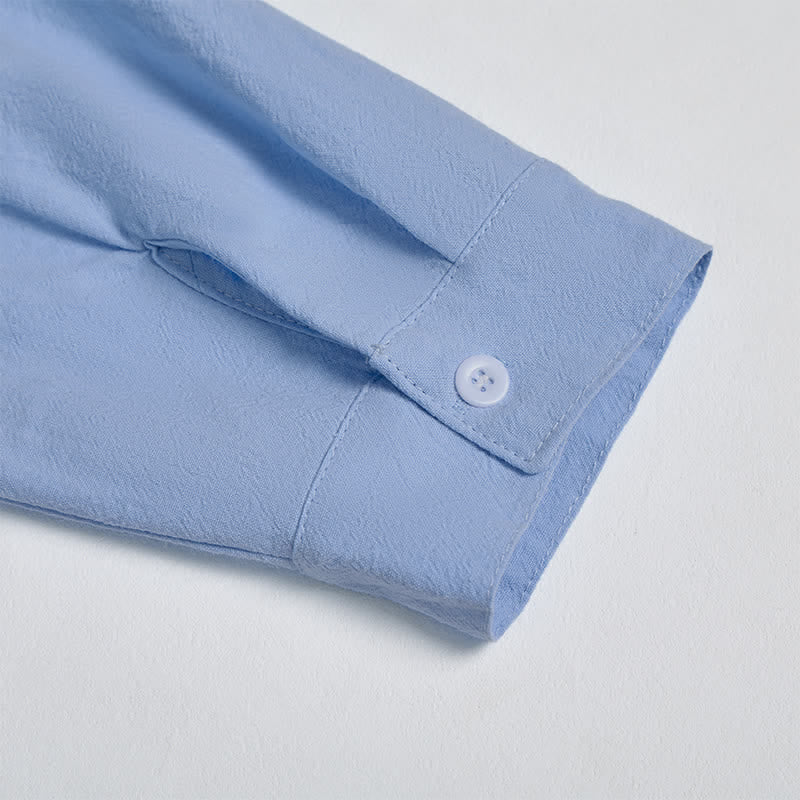 Buddha Stones Camicia da uomo a maniche lunghe in cotone e lino, stile casual, con coulisse, ideale per primavera e autunno. - image 19