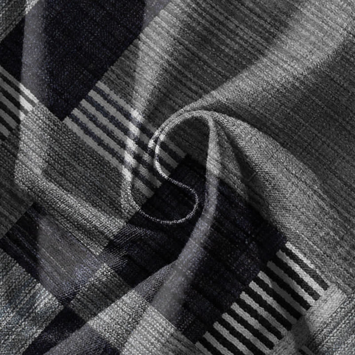 Buddha Stones Pantaloni harem da uomo in puro cotone con coulisse e tasche, motivo a quadri e righe patchwork. - image 17