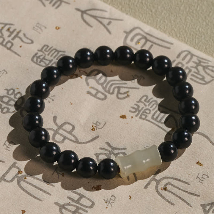 Buddha Stones Bracciale protettivo vintage in legno di sandalo rosso, ebano e bambù - image 10