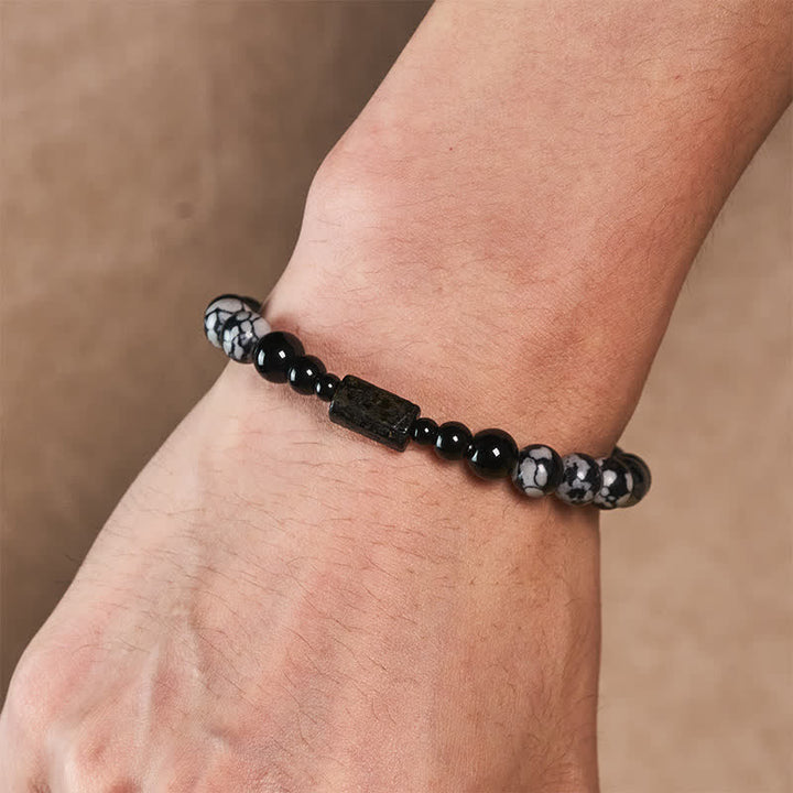 Buddha Stones Bracciale con perline di ematite occhio di tigre - image 3