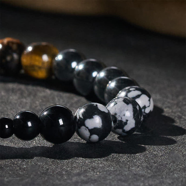 Buddha Stones Bracciale con perline di ematite occhio di tigre - image 5