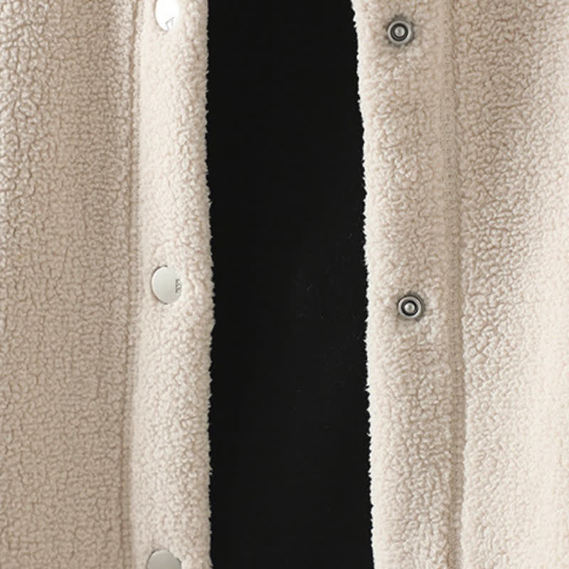 Buddha Stones Giacca invernale casual da donna con colletto alla coreana e tasche, stile Tang, tinta unita. - image 13