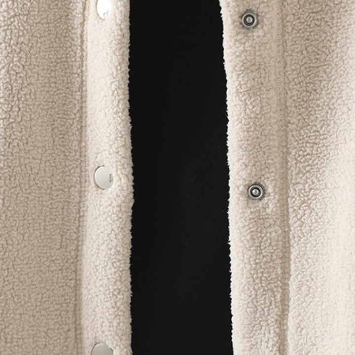 Buddha Stones Giacca invernale casual da donna con colletto alla coreana e tasche, stile Tang, tinta unita. - image 13