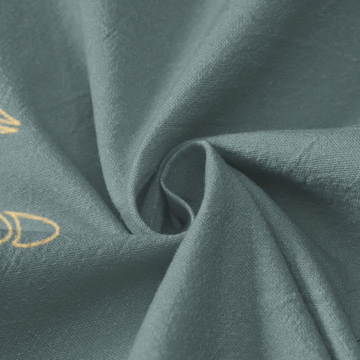 Buddha Stones Kimono da donna a maniche lunghe, stile Hanfu, con scollo a V e allacciatura, in cotone rosso con stampa di gru e corona. - image 4