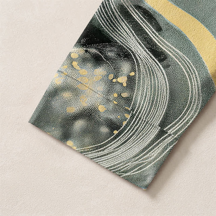 Buddha Stones Camicia da uomo a maniche lunghe con scollo a V e bottoni, in cotone, con motivo vintage a drago. - image 12