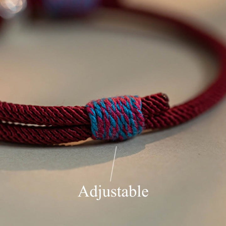 Bracciale intrecciato con Buddha Stones, fatto a mano in argento sterling 925, tibetano, Om Mani Padme Hum, protezione dalla fortuna - image 10